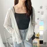 長袖ライトパーカー レディース 無地 | Amulet | 詳細画像1 