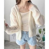 エアリーニットカーディガン レディース 長袖 | Amulet | 詳細画像3