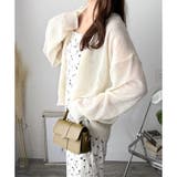 アイボリー | エアリーニットカーディガン レディース 長袖 | Amulet