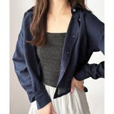 バックボタンクロップドシャツ レディース 長袖 | Amulet | 詳細画像7 