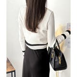 フェイクボタン配色ニット レディース 長袖 | Amulet | 詳細画像17 