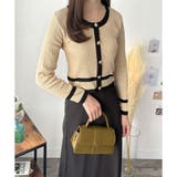 フェイクボタン配色ニット レディース 長袖 | Amulet | 詳細画像22 