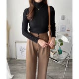 袖ボタンリブタートルニット レディース 長袖 | Amulet | 詳細画像11 