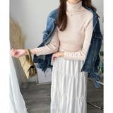 袖ボタンリブタートルニット レディース 長袖 | Amulet | 詳細画像17 