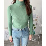 袖ボタンリブタートルニット レディース 長袖 | Amulet | 詳細画像21 