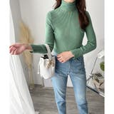 袖ボタンリブタートルニット レディース 長袖 | Amulet | 詳細画像23 