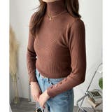 袖ボタンリブタートルニット レディース 長袖 | Amulet | 詳細画像24 