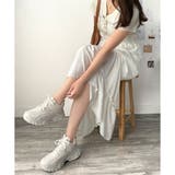 メッシュ切替厚底スニーカー レディース 軽量 | Amulet | 詳細画像21 