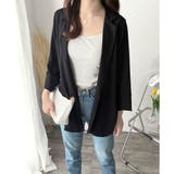 エアリーテーラードジャケット 薄手 レディース | Amulet | 詳細画像12 