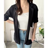 エアリーテーラードジャケット 薄手 レディース | Amulet | 詳細画像2 