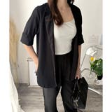 エアリーテーラードジャケット 薄手 レディース | Amulet | 詳細画像9 