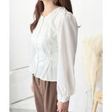 2WAYリボンブラウス レディース 長袖 | Amulet | 詳細画像10