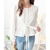 2WAYリボンブラウス レディース 長袖 | Amulet | 詳細画像12