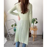 透かし編みロングカーディガン レディース 羽織り | Amulet | 詳細画像16 