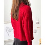 ケーブル風トグルボタンカーディガン レディース 長袖 | Amulet | 詳細画像18 