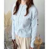 フェイクパール付きニットカーディガン レディース 長袖 | Amulet | 詳細画像20