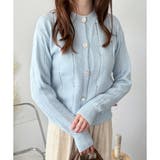 フェイクパール付きニットカーディガン レディース 長袖 | Amulet | 詳細画像21