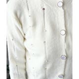 フェイクパール付きニットカーディガン レディース 長袖 | Amulet | 詳細画像22