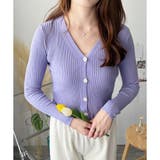 リブVネックニットカーディガン 長袖 薄手 | Amulet | 詳細画像21 