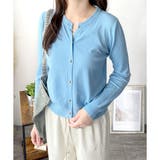 クルーネックニットカーディガン 長袖 レディース | Amulet | 詳細画像12 