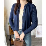 クルーネックニットカーディガン 長袖 レディース | Amulet | 詳細画像16 