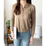 クルーネックニットカーディガン 長袖 レディース | Amulet | 詳細画像23 