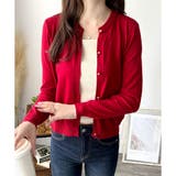 クルーネックニットカーディガン 長袖 レディース | Amulet | 詳細画像29 