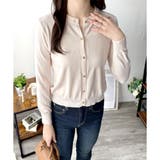 クルーネックニットカーディガン 長袖 レディース | Amulet | 詳細画像3 