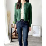 クルーネックニットカーディガン 長袖 レディース | Amulet | 詳細画像34 