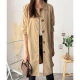 ベージュ | ベーシックステンカラーコート レディース おしゃれ | Amulet