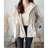 ギャザー切り替えフードブルゾン レディース アウター | Amulet | 詳細画像19 