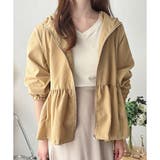 ギャザー切り替えフードブルゾン レディース アウター | Amulet | 詳細画像22 