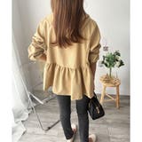 ギャザー切り替えフードブルゾン レディース アウター | Amulet | 詳細画像25 