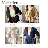 ギャザー切り替えフードブルゾン レディース アウター | Amulet | 詳細画像5 