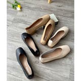 スクエアトゥローヒールパンプス おしゃれ レディース | Amulet | 詳細画像4 