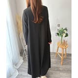 ワッフル風ロングワンピース レディース 長袖 | Amulet | 詳細画像12 