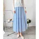 シフォン風プリーツロングスカート レディース ウエストゴム | Amulet | 詳細画像15 