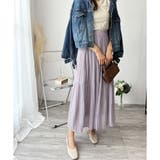 シフォン風プリーツロングスカート レディース ウエストゴム | Amulet | 詳細画像19 