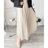 シフォン風プリーツロングスカート レディース ウエストゴム | Amulet | 詳細画像6 