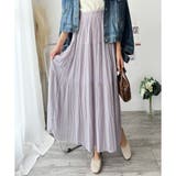 シフォン風プリーツロングスカート レディース ウエストゴム | Amulet | 詳細画像8 