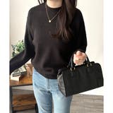 ルーズフィットラウンドネックニットプルオーバー レディース 長袖 | Amulet | 詳細画像10 