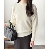 ルーズフィットラウンドネックニットプルオーバー レディース 長袖 | Amulet | 詳細画像17 