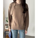 ルーズフィットラウンドネックニットプルオーバー レディース 長袖 | Amulet | 詳細画像18 