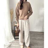 ルーズフィットラウンドネックニットプルオーバー レディース 長袖 | Amulet | 詳細画像19 