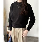 ルーズフィットラウンドネックニットプルオーバー レディース 長袖 | Amulet | 詳細画像2 