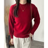 ルーズフィットラウンドネックニットプルオーバー レディース 長袖 | Amulet | 詳細画像26 