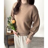 ルーズフィットラウンドネックニットプルオーバー レディース 長袖 | Amulet | 詳細画像8 