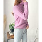 ハーフジップハイネックリブニットセーター レディース 秋冬 | Amulet | 詳細画像16 