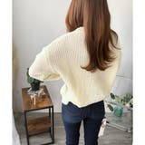 ざっくり編みVネックボタンニットカーディガン レディース 秋冬 | Amulet | 詳細画像12 