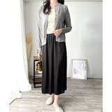 クルーネックボタン長袖ニットカーディガン きれいめ 無地 | Amulet | 詳細画像15 